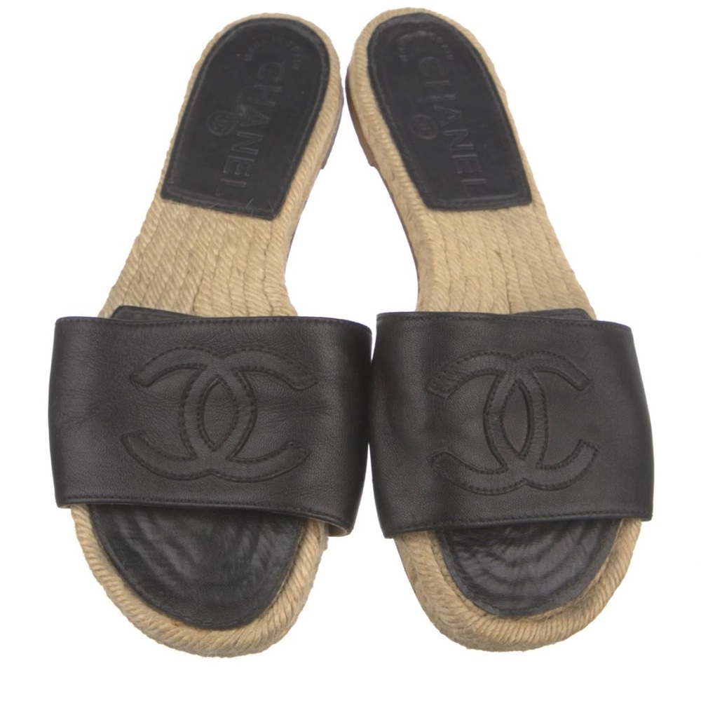 Chanel cc logo flats 6
